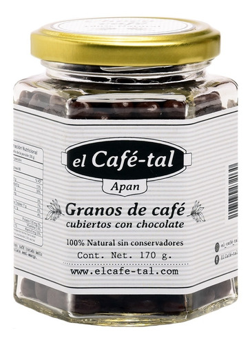 El Café-tal Apan - Granos De Café Cubiertos Con Chocolate