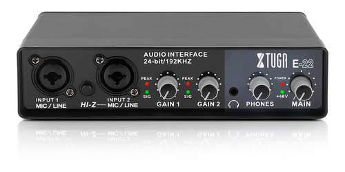 Imagen 1 de 10 de Xtuga E22usb Audio De Interfaz Micrófono Instrumento Musical