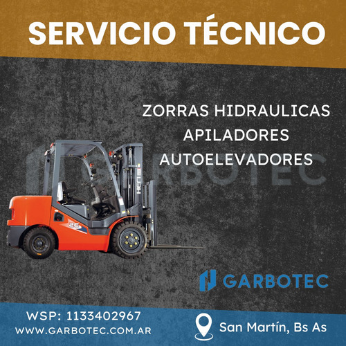Reparacion De Zorra Hidraulicas, Apiladores Y Autoelevadores