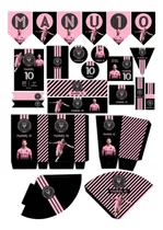 Comprar Kit Imprimible Candy Bar Inter De Miami Messi Texto Editable