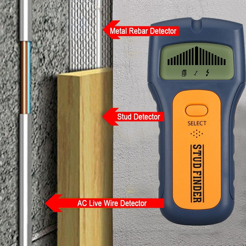 Scanner Parede Detector Obstaculos Fios Vigas Madeira Metal