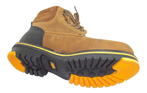 Bota Establo De Cadete Tipo Caterpillar Piel Res Mango Crazy