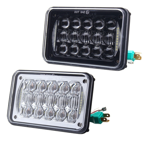 4x6 &#39;&#39; H4 5d Led Faros Lámpara Bulbo Hi / Low Beam D