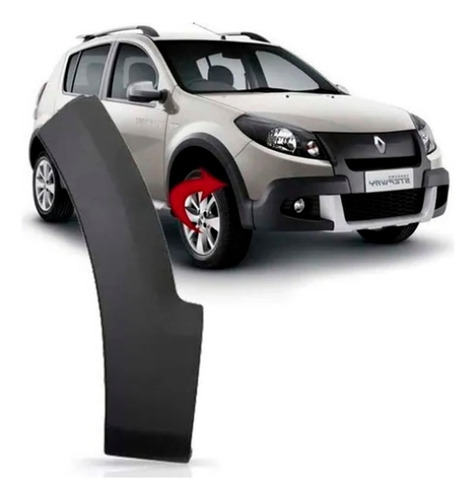 Moldura Fender Paragolpe Sandero Stepway 2011 2012 Derecha