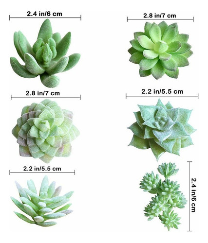 Plantas Artificiales Suculentas Decorativas Sin Macetas, Col