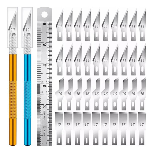 Juego De 2 Cuchillos Para Manualidades Con 40 Cuchillas A