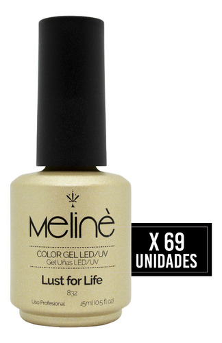 Meline X69 Esmaltes Gel On-off Color Semipermanente Uñas 6c