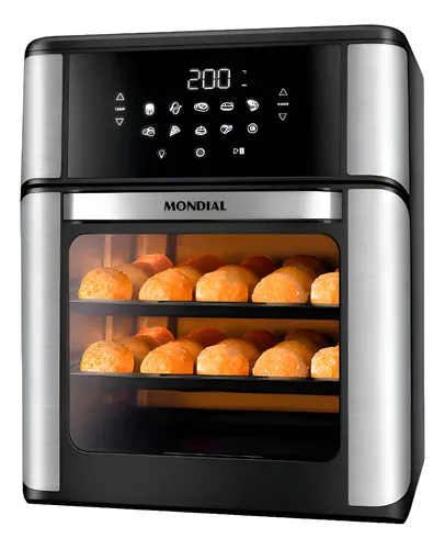 Fritadeira Air Fryer Forno Oven 12L, Mondial, 2000W - AFON-12L-BI