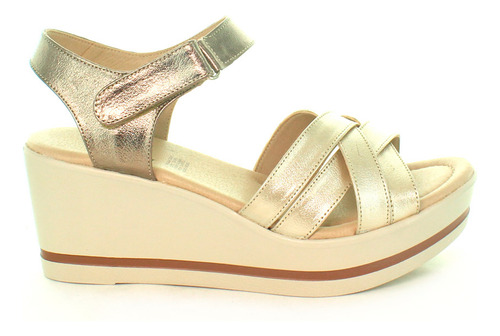 Sandalias De Plataforma Para Mujer Suave Caminar 6423 Piel