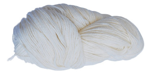 Lana Shetland Semigorda 900gr (6 Madejas De 150gr) Blanco