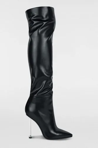 Bota Larga A La Rodilla Belinda Peregrin Tac n Met lico 11cm
