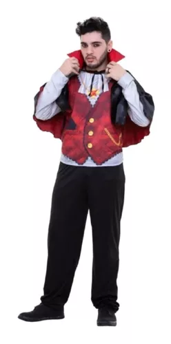 Fantasia Vampiro Infantil com Calça Halloween Masculino