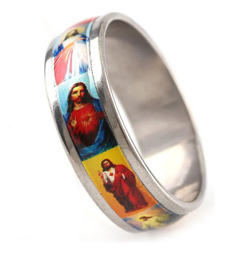 Anillo Religioso Acero Inoxidable 