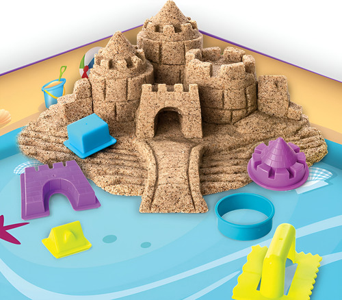 Arena Kinetic Sand Un Día En La Playa Y 2 Flowfetti Pack