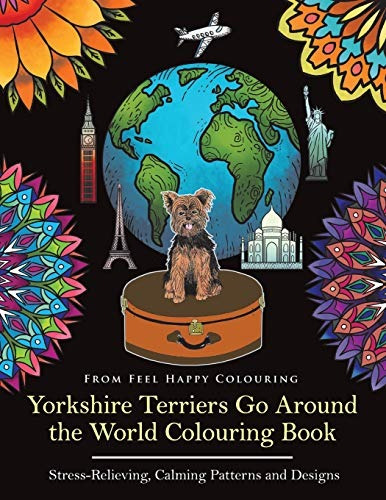 Yorkshire Terriers Da La Vuelta Al Mundo Libro Para Colorear
