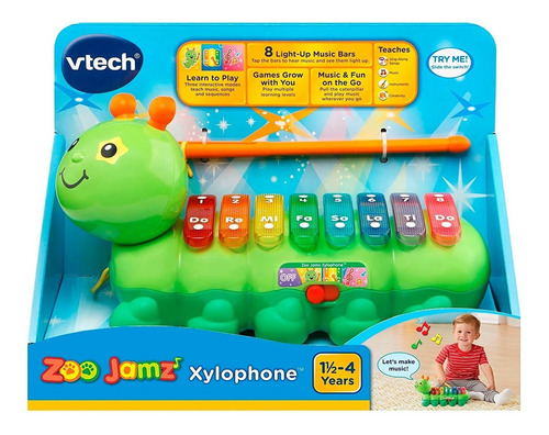Xilófono Musical Oruga De Arrastre Primera Infancia V-tech
