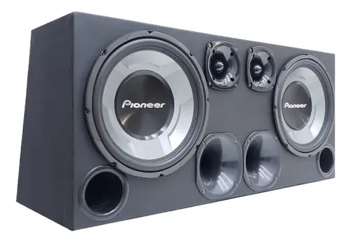 Caixa Trio Pioneer Completa 2x12pol Dupla Falcon Df 1200.4dx