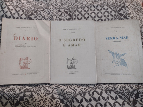 Serra Mãe - O Segredo É Amar - Diário - Sebastião Da Gama - 3 Volumes  - Livros Raros 