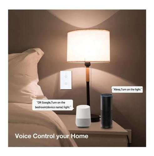 Imagen 6 de 6 de Apagador Inteligente Wifi Touch Doble 2 Botones Interruptor