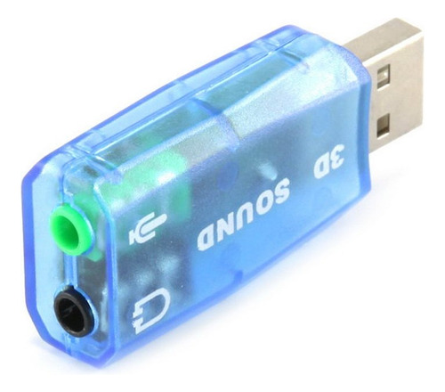 Adaptador Usb 2.0 Tarjeta De Sonido 5.1 Canales Audio 3d Pc