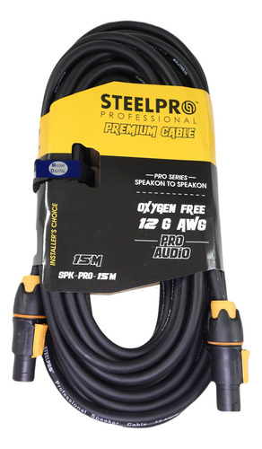 Cable Extención Speakon Steelpro Spk-pro-15 Profesional 15m