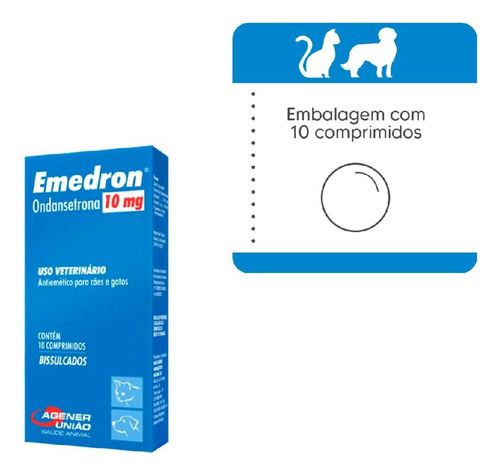 Emedron 10mg Agener União - 10 Comprimidos