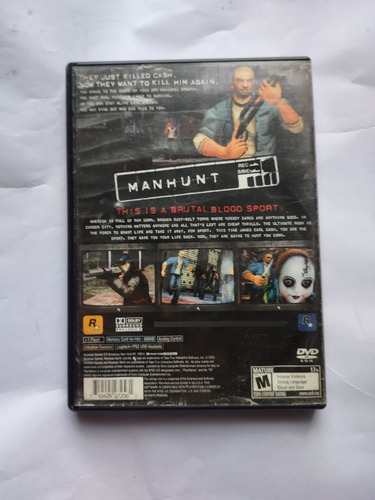 Manhunt Playstation 2 Ps2 (Usado)