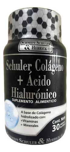 Schuler Colágeno + Acido Hialuronico +vitamina C 30 Tab Sabor Sin Sabor