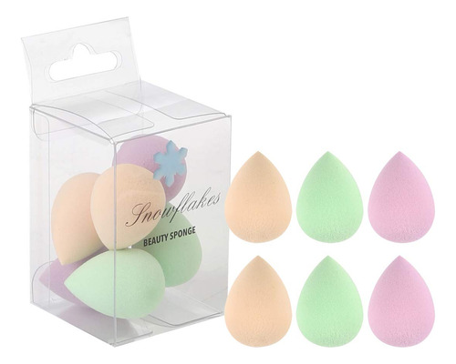 Snowflakes Mini Beauty Makeup Sponge Blender Para Ojos, Pequ