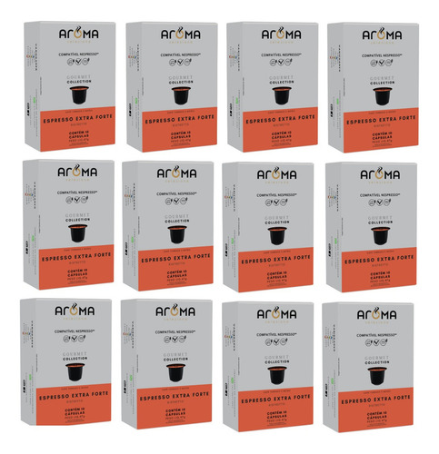 120 Cápsulas Para Nespresso * - Espresso Extra Forte Aroma