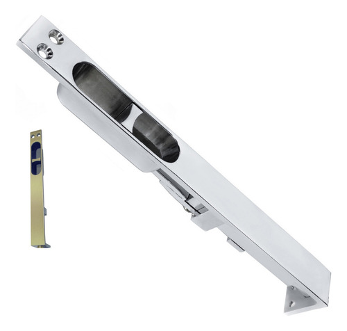 Trinco Fecho Embutir Quebra Unha 18cm Porta Janela Madeira