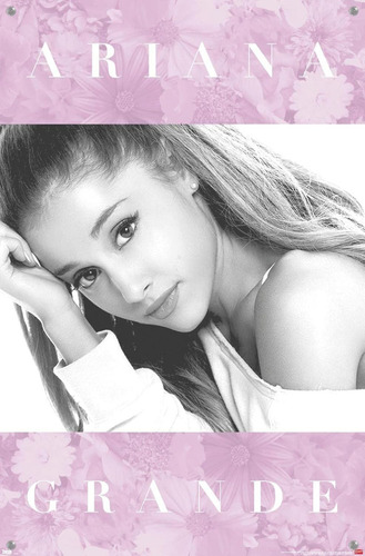 Ariana Grande - Póster De Pared Floral Chinchetas