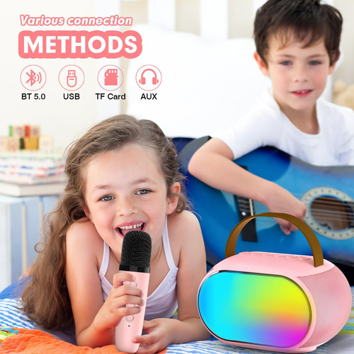 Máquina De Micrófono De Karaoke Para Niños Con Controladores