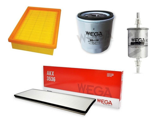 Kit 4 Filtros Wega Suzuki Fun 1.0 8v / 1.4 8v - Maranello