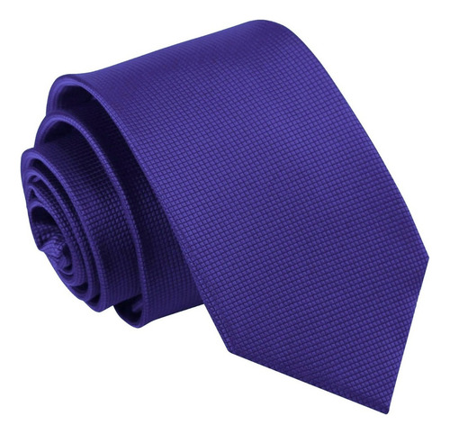 Hi, Corbata Morada Tono Liso | Textura Microcuadros Calidad