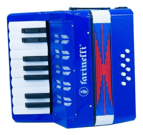 Genial Acordeon Profesional Con 17 Teclas Y 8 Botones Woow