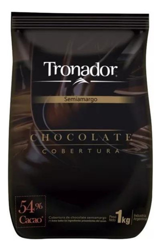 Chocolate Cobertura Semi Amargo 54% De Cacao Por Kilo