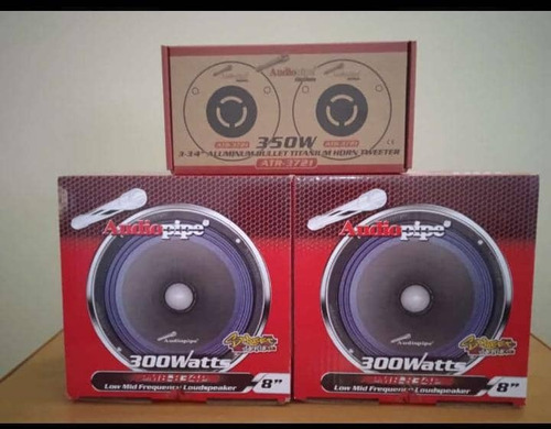 Medio 8 Pulgadas Audiopipe Combo Oferta