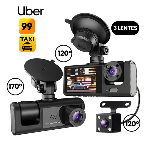 3 Câmera Automotiva Veicular Carro Hd Noturna 1080p Icarbonx