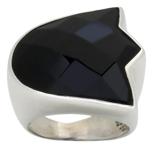 Anillo Tous Tulipan De Onix En Plata 925 9,6 G Numero 5,5 Plata 5,5 (Usado)