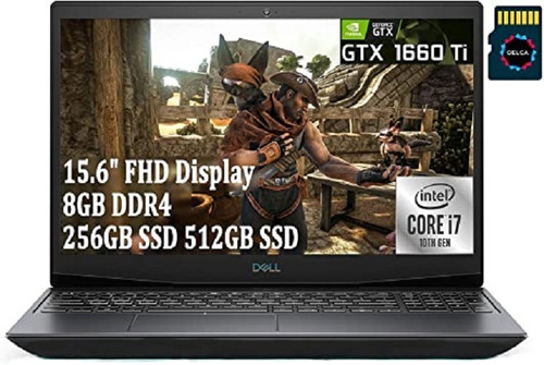 Laptop Dell 15,6´´ 256gb 8gb Ram Nvidia Gtx 1660ti Core I7 