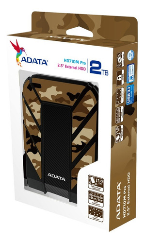 Disco Duro Ext. Adata 2tb Usb31 25p Milit Ahd710mp 2tu31 Ccf