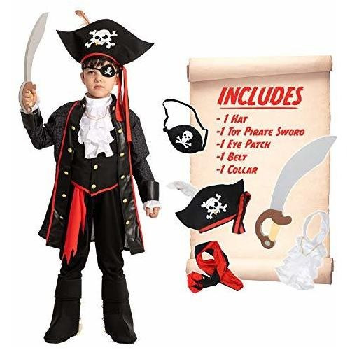 Creaciones Especiadas Niño Capitán Traje Pirata Xm6se
