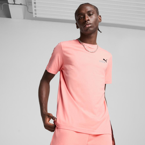Playera Ess 2 Color Small Logo Tee Puma 1718 Rosa Hombre