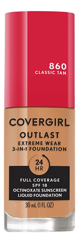 Covergirl Base Maquillaje Outlast Extreme 860 Classic Tan