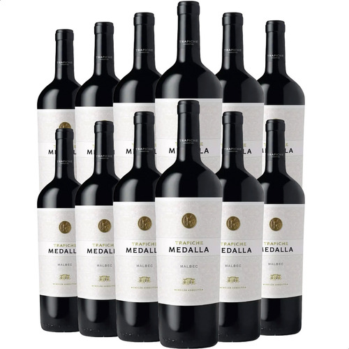 Vino Malbec Medalla bodega Trapiche 375 ml pack x 12 u