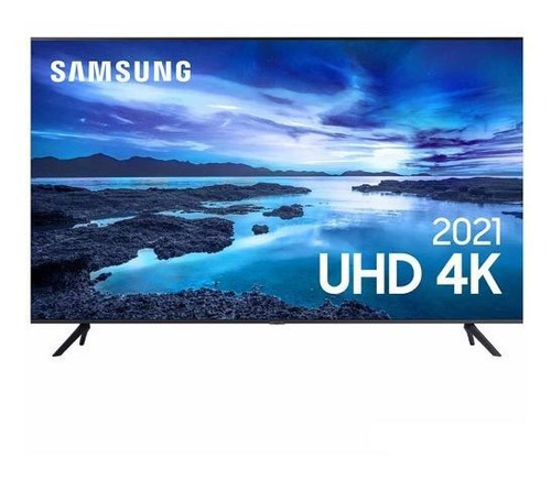 Imagem 1 de 9 de Samsung Smart Tv 4k 43  Crystal 4k, Controle Único -43au7700