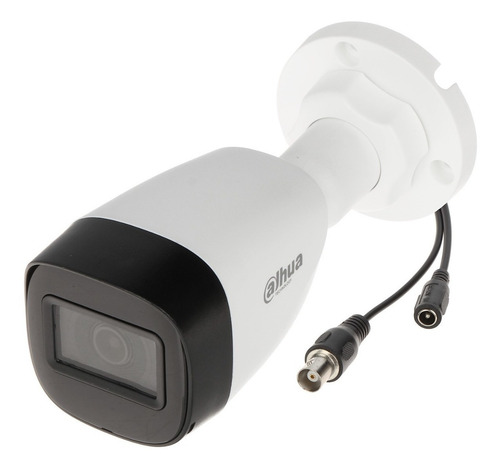 Cámara Bullet 1080p Lente 2.8mm Ir30 Con Microfono Dahua Color Blanco
