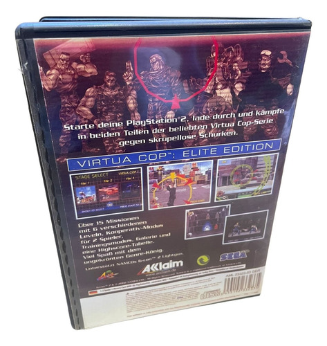 Virtua Cop Elite Edition Play 2 Com Capa E Poster Ps2