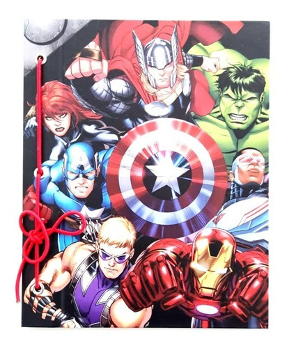 Carpeta Escolar Avengers N 3 Con Cordón Multiscope 8523-00
